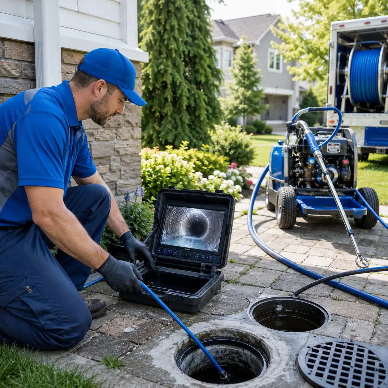 Outdoor drain cleaning professionals serving Nevada, IA