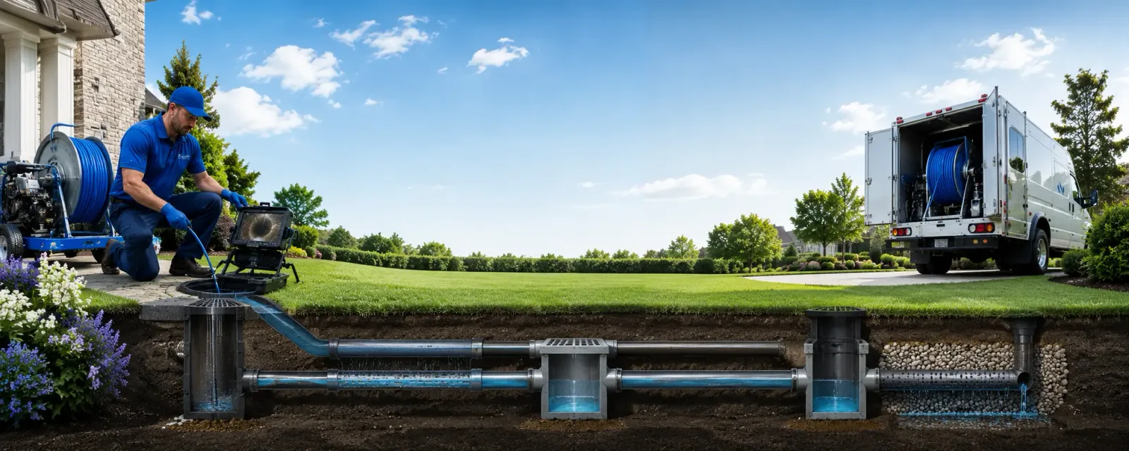 Outdoor drain cleaning information for Nevada, IA